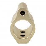 .750 Low Profile Aluminum Gas Block with Roll Pins & Wrench -Gold